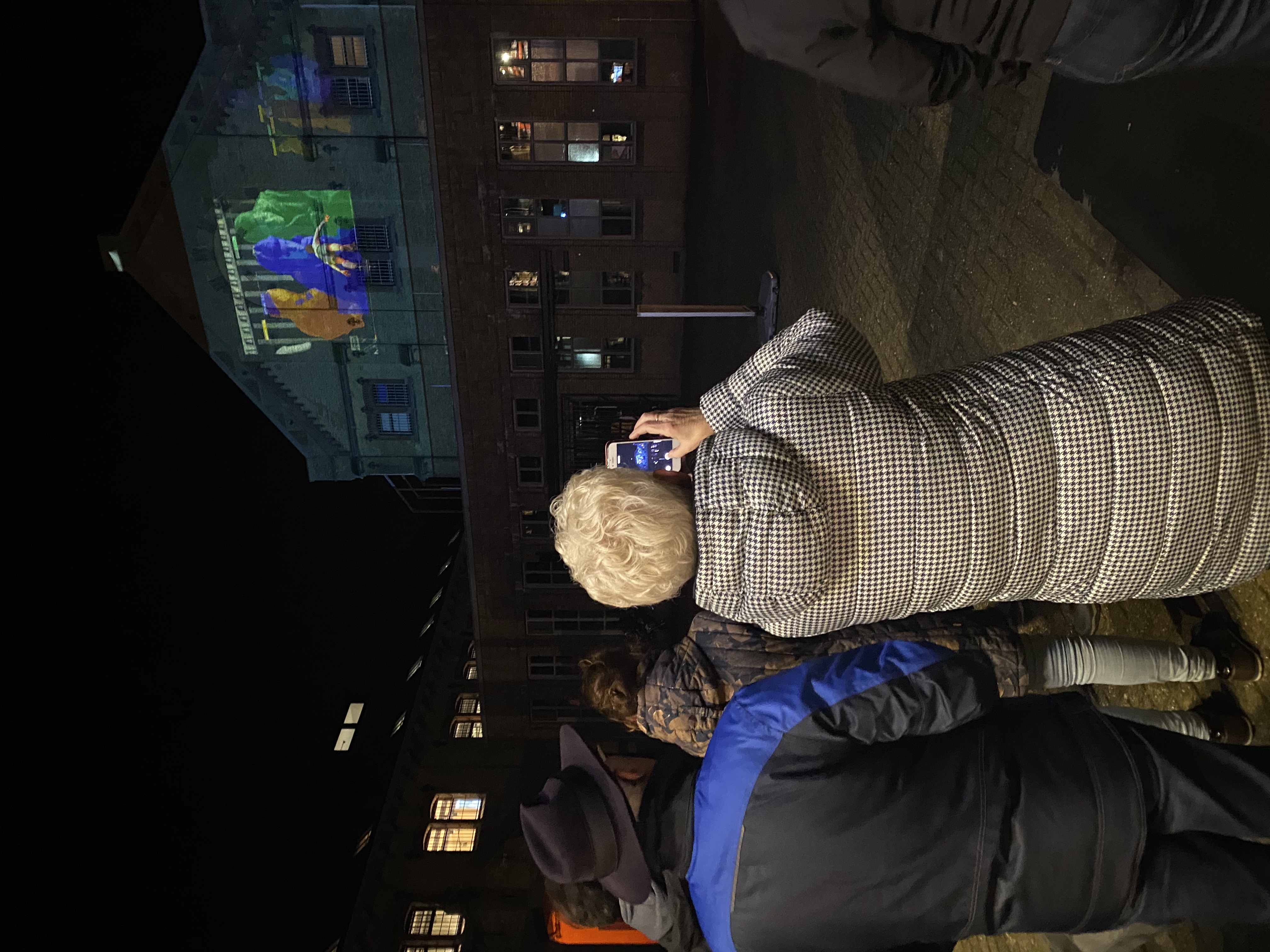 Visitors at the projection — Leeuwarden