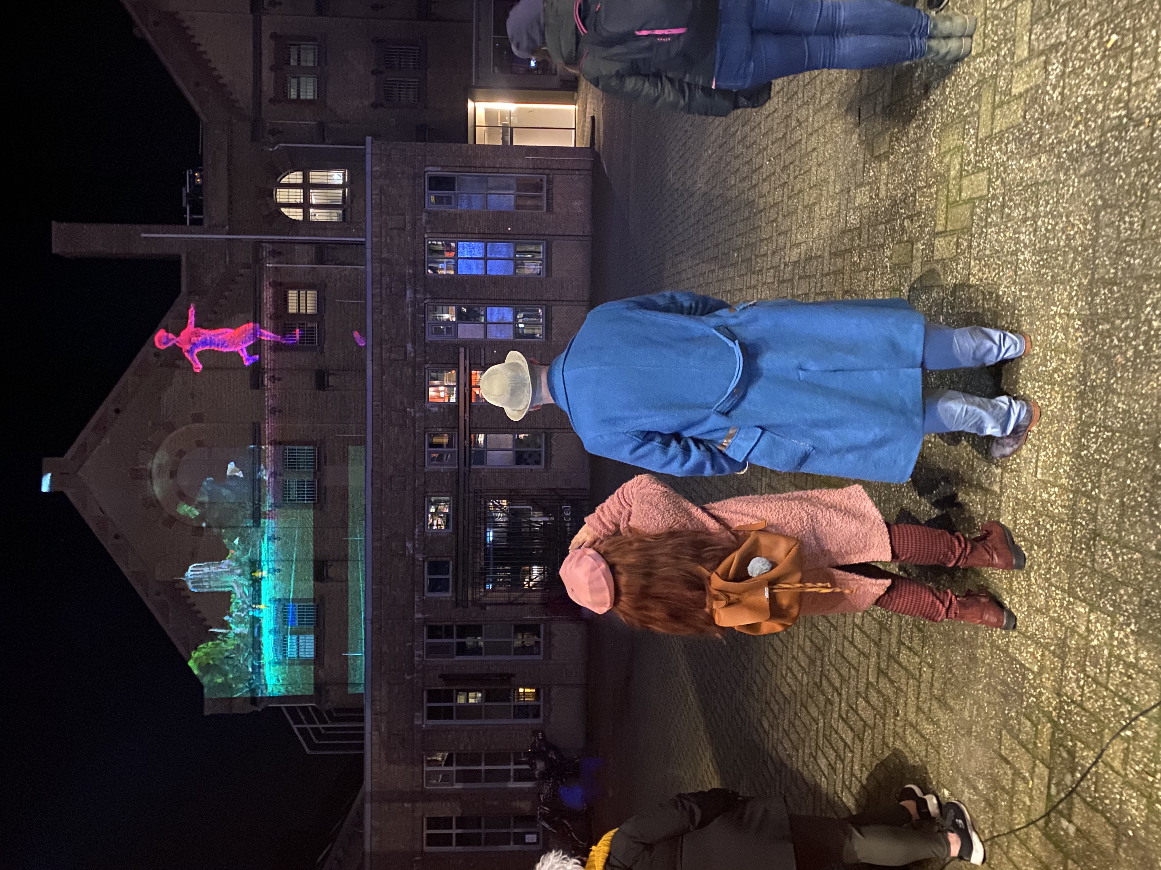 Audience watching the projection — Blokhuispoort, LUNA 2019